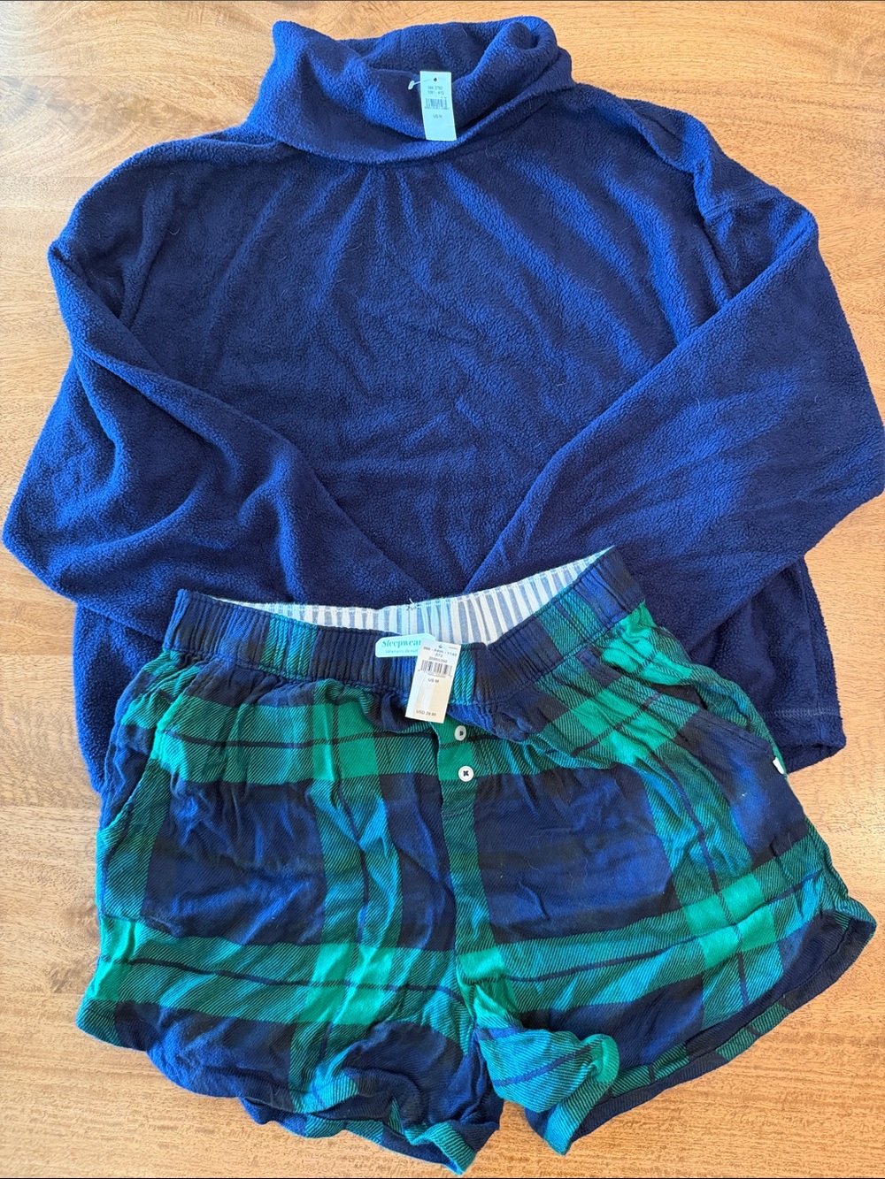 Aerie Pajama Set - Crop Oversized Sweater & Lounge Shorts